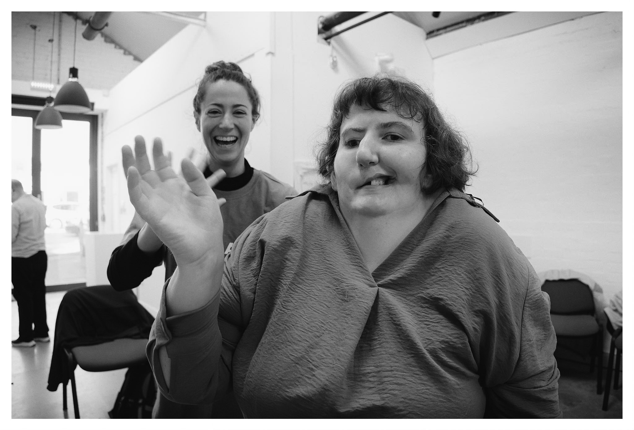 Corali dancers in rehearsals for performance of Super Hot Hot Dog at Pegasus, Oxford